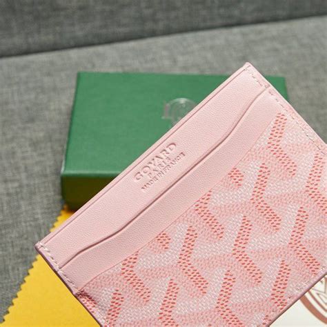 goyard small pink|pink goyard cardholder.